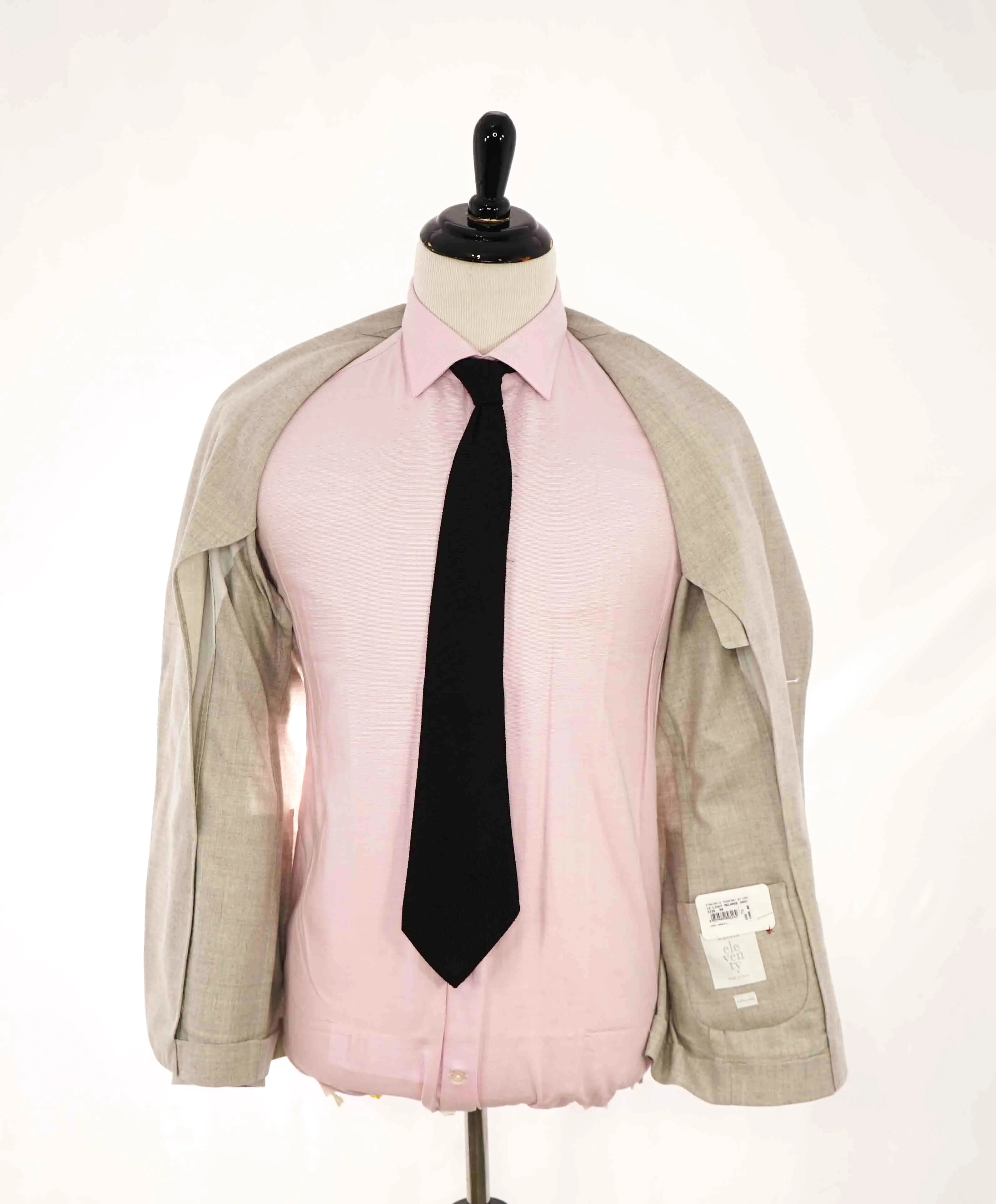 $1,495 ELEVENTY - Gray Wool * CLOSET STAPLE * Peak Lapel Blazer - 40 (50 EU)