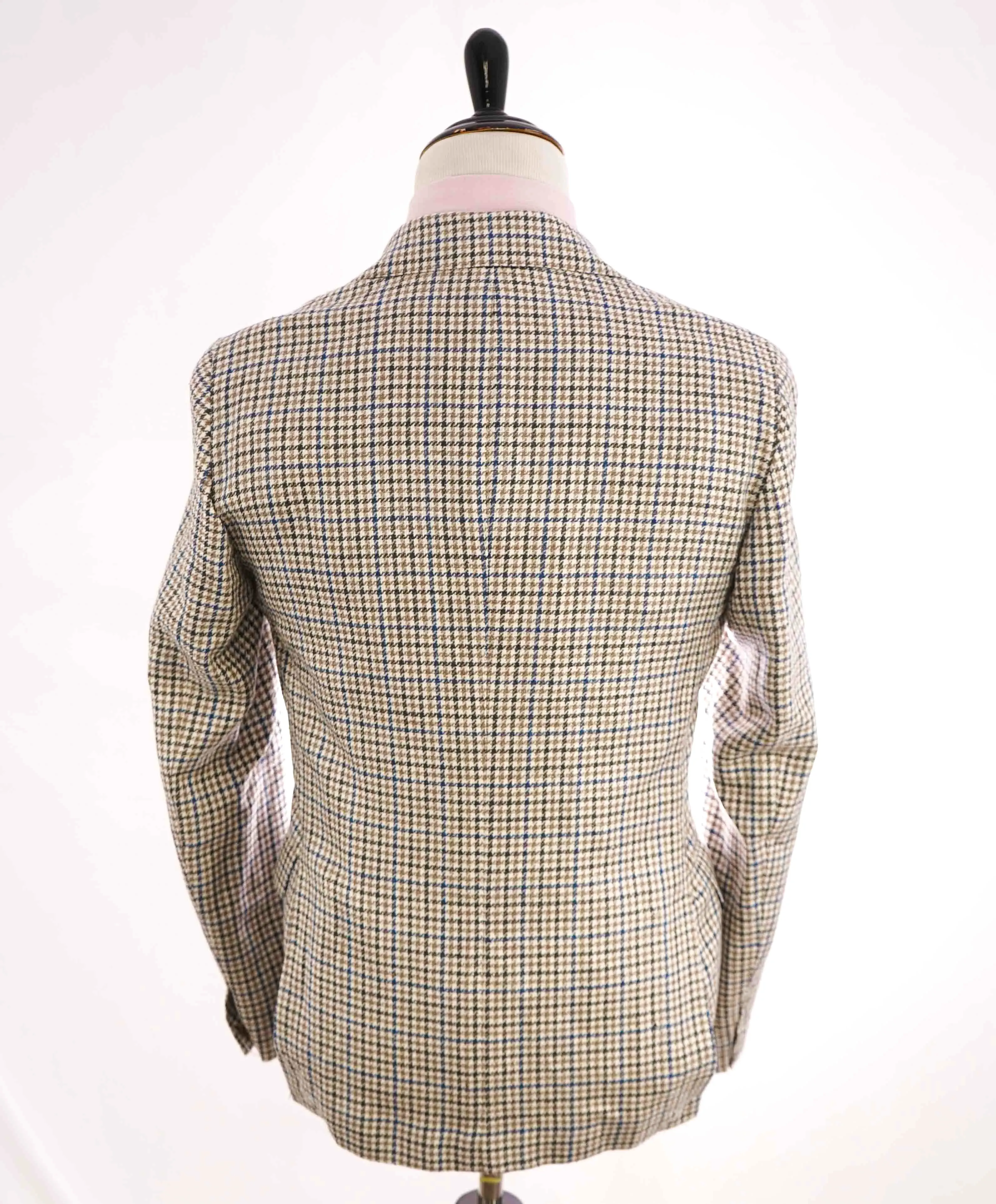 $1,595 ELEVENTY - *PLATINUM LINE* SILK/LINEN HOUNDSTOOTH Blazer - 40 US
