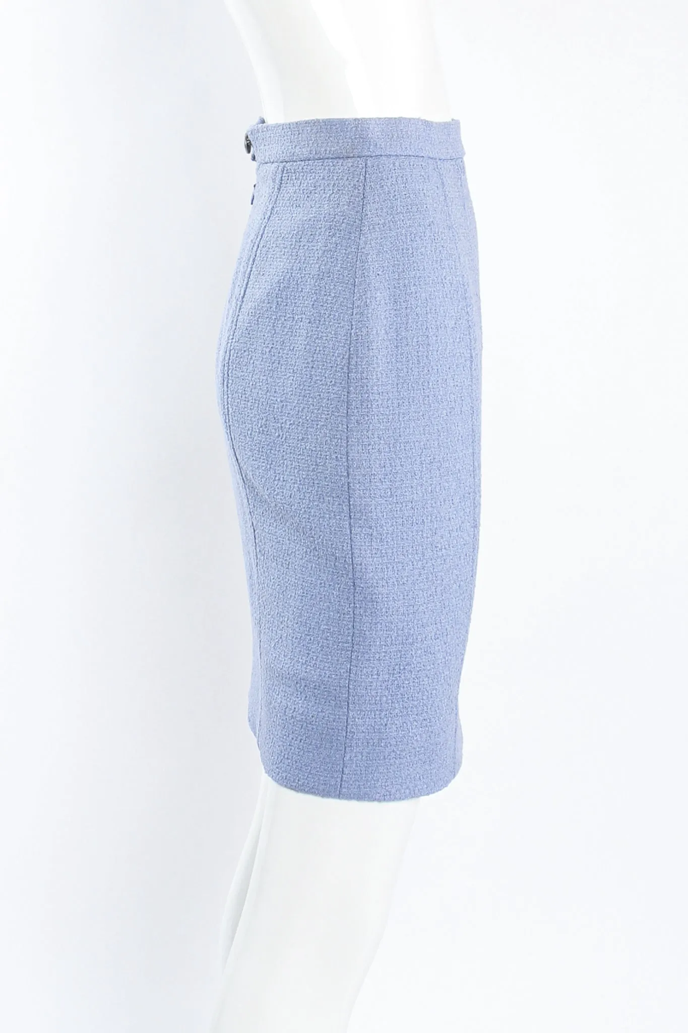 1998 S/S Seamed Tweed Jacket & Skirt Set