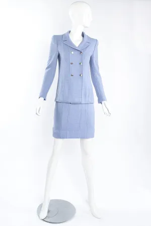 1998 S/S Seamed Tweed Jacket & Skirt Set