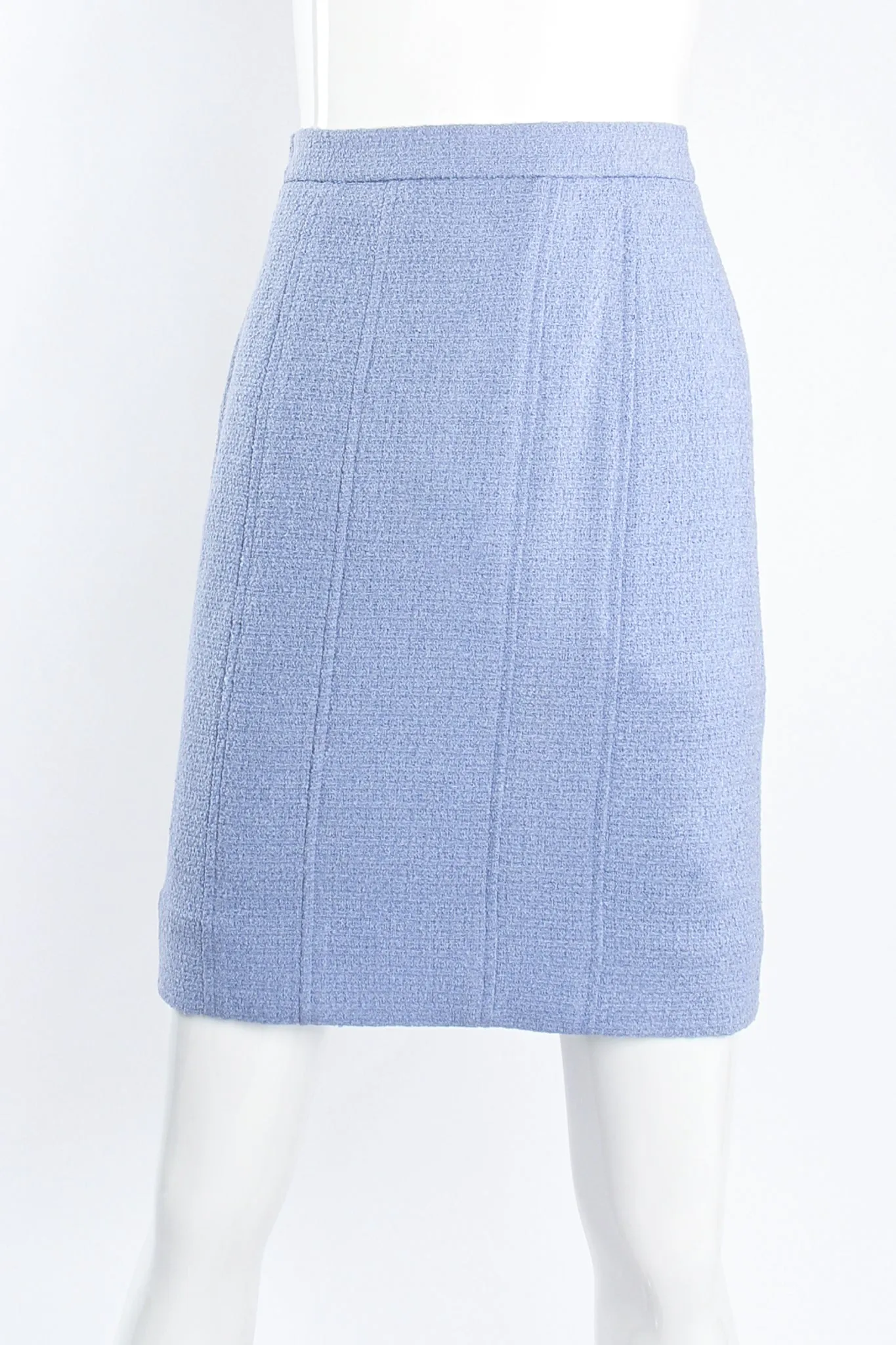 1998 S/S Seamed Tweed Jacket & Skirt Set