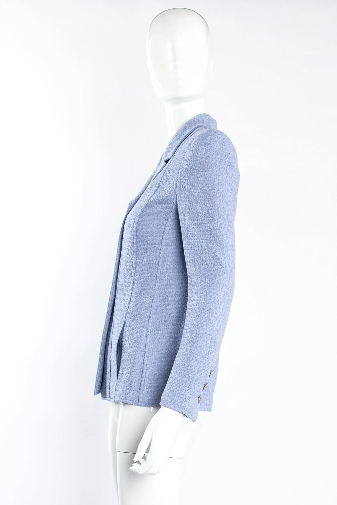1998 S/S Seamed Tweed Jacket & Skirt Set
