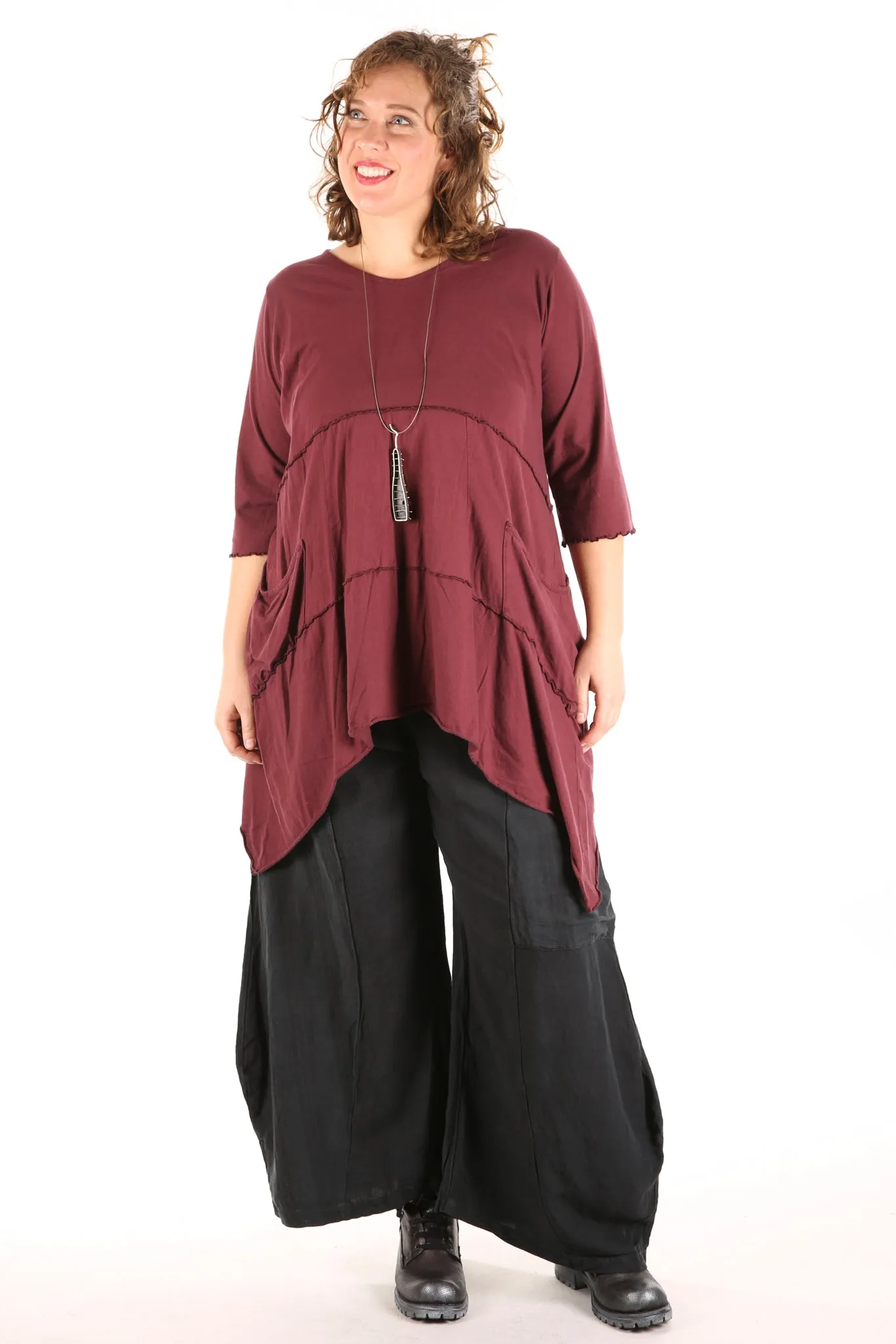 2222 Vector Tunic Ancient Burgundy-U