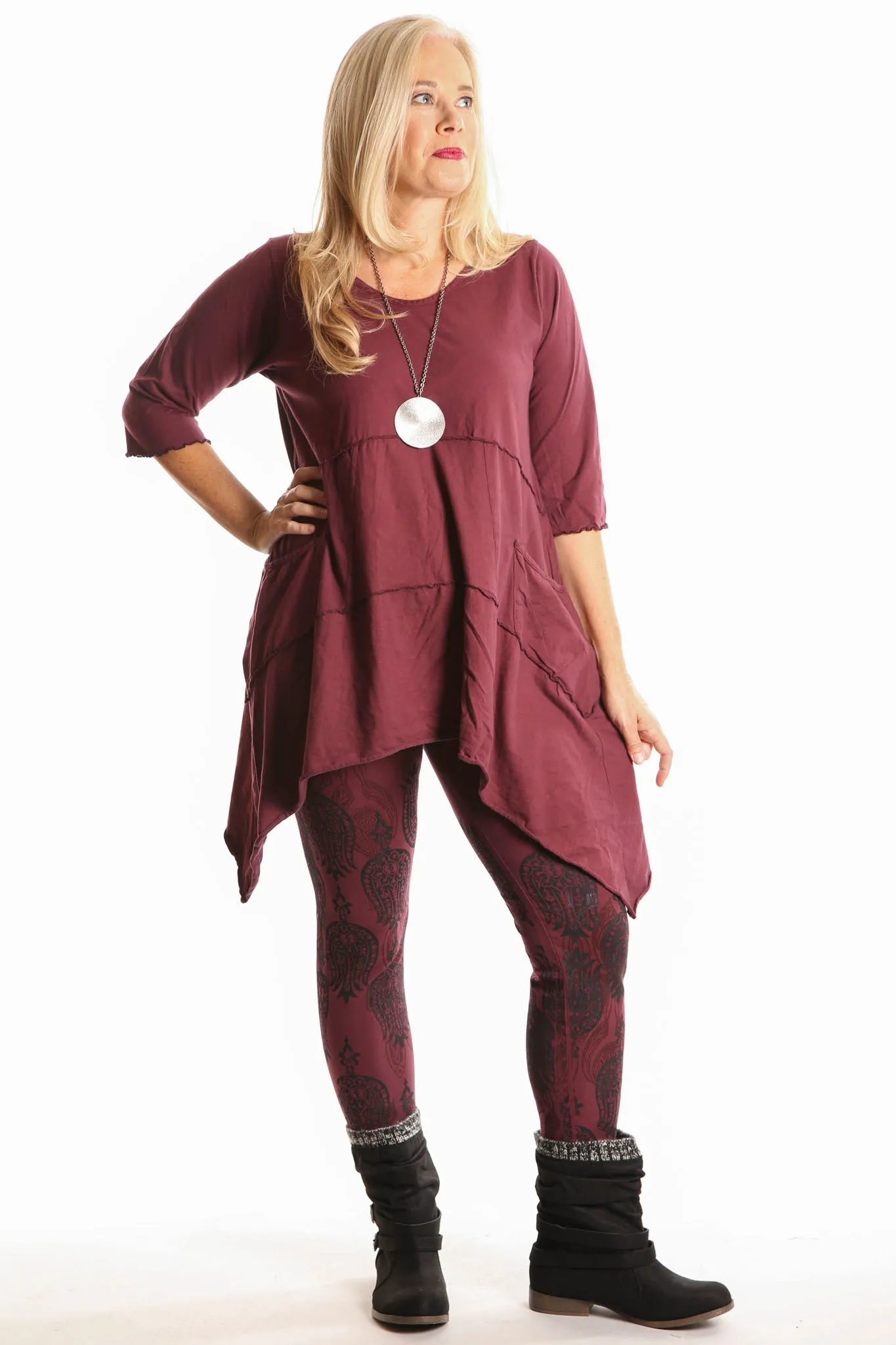 2222 Vector Tunic Ancient Burgundy-U