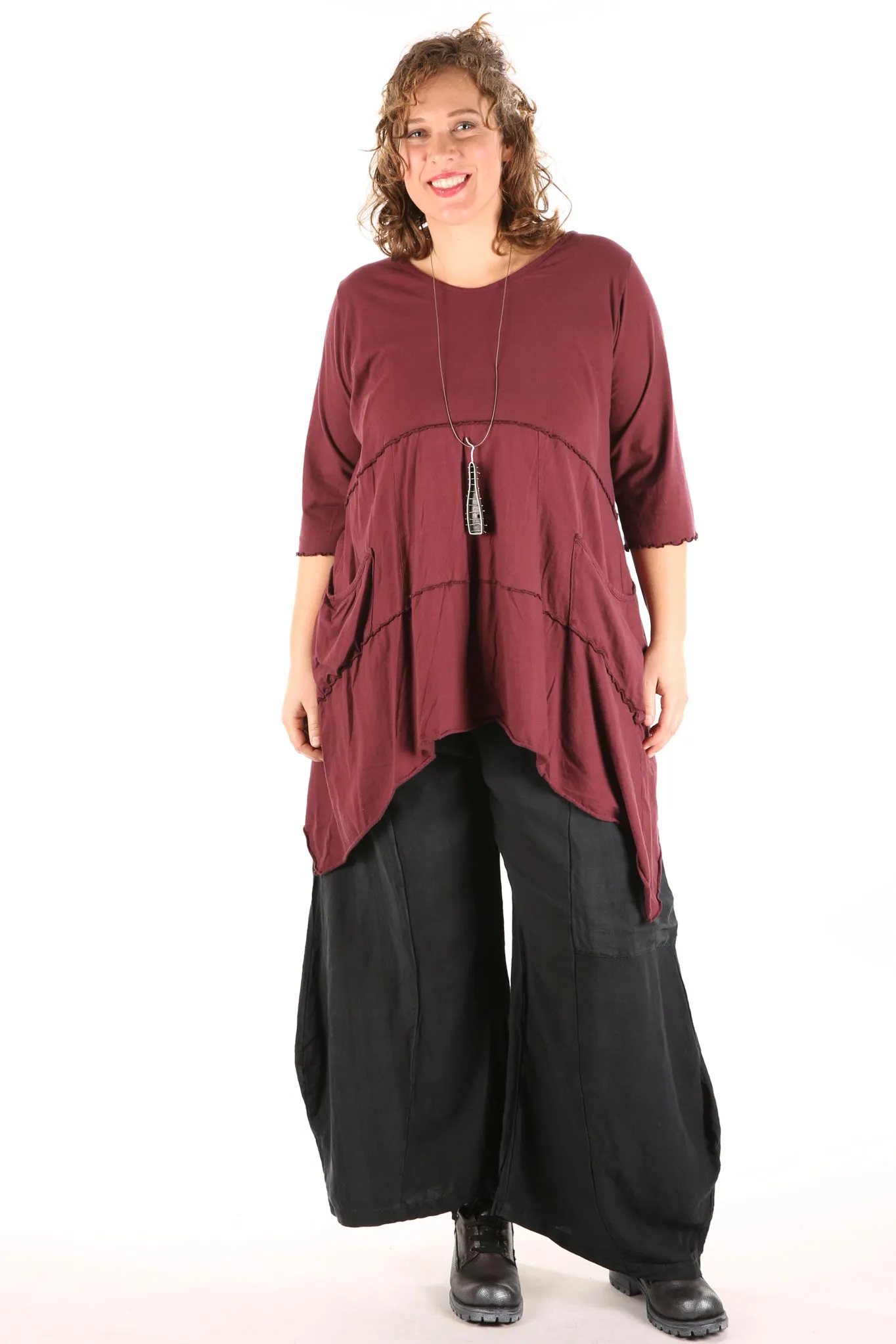 2222 Vector Tunic Ancient Burgundy-U