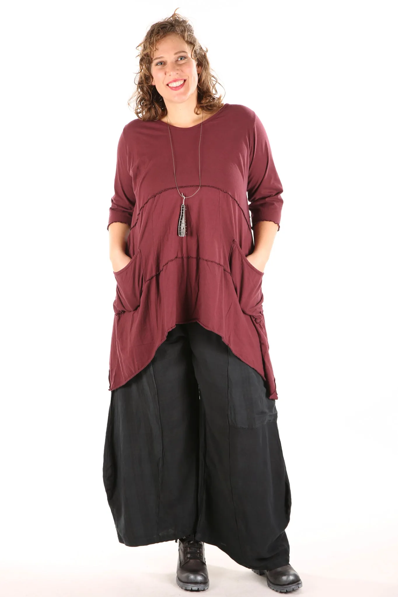 2222 Vector Tunic Ancient Burgundy-U