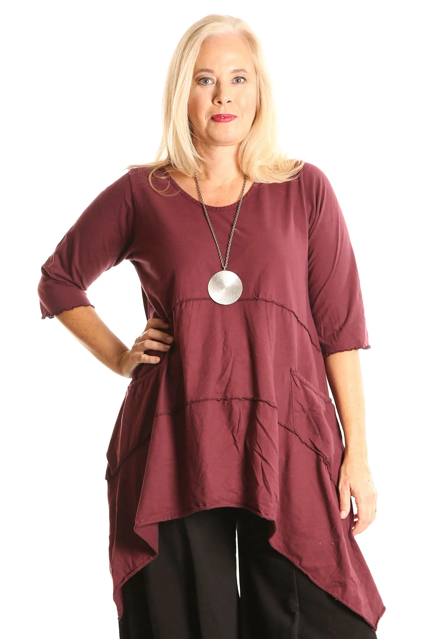 2222 Vector Tunic Ancient Burgundy-U