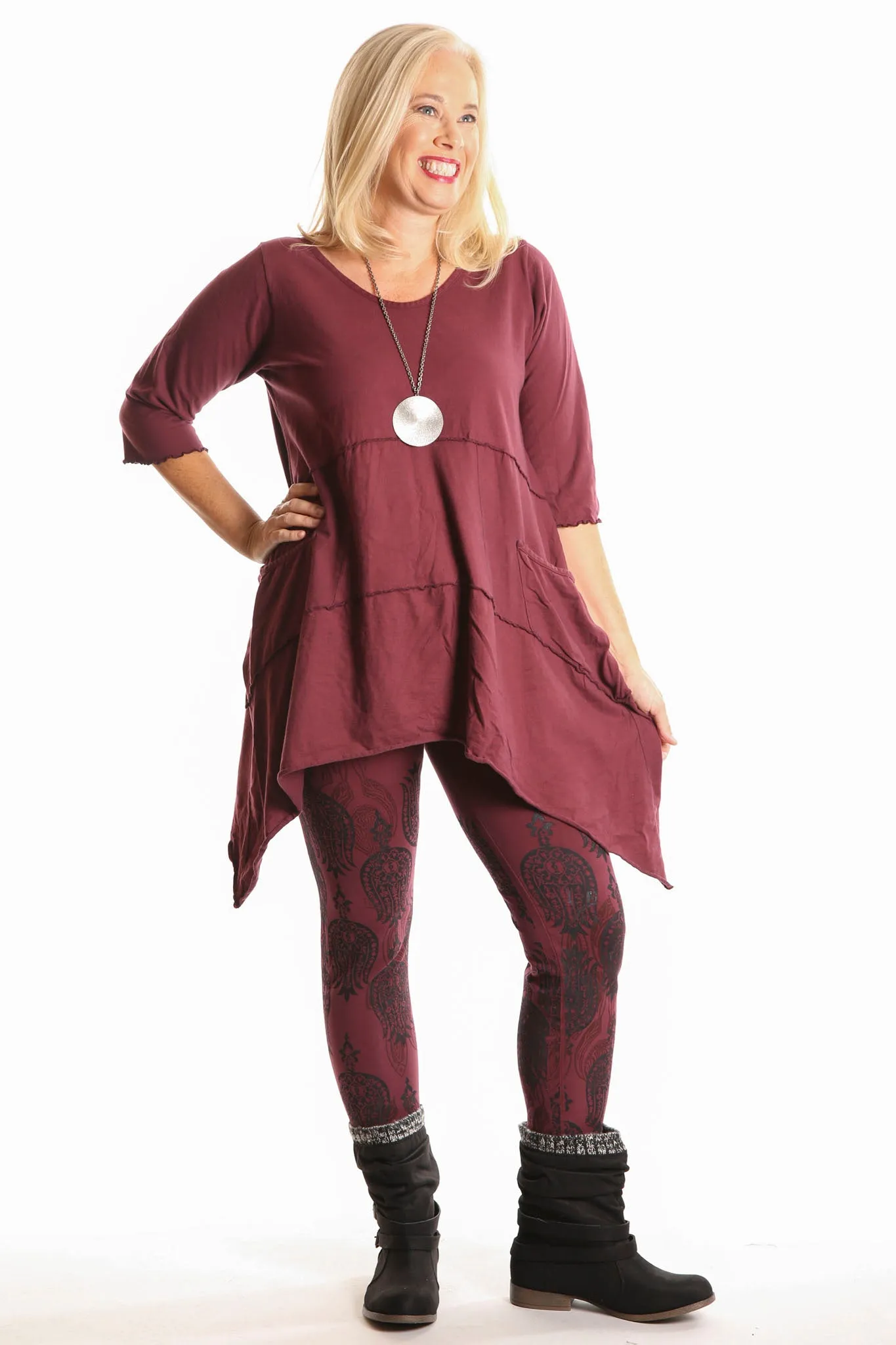 2222 Vector Tunic Ancient Burgundy-U
