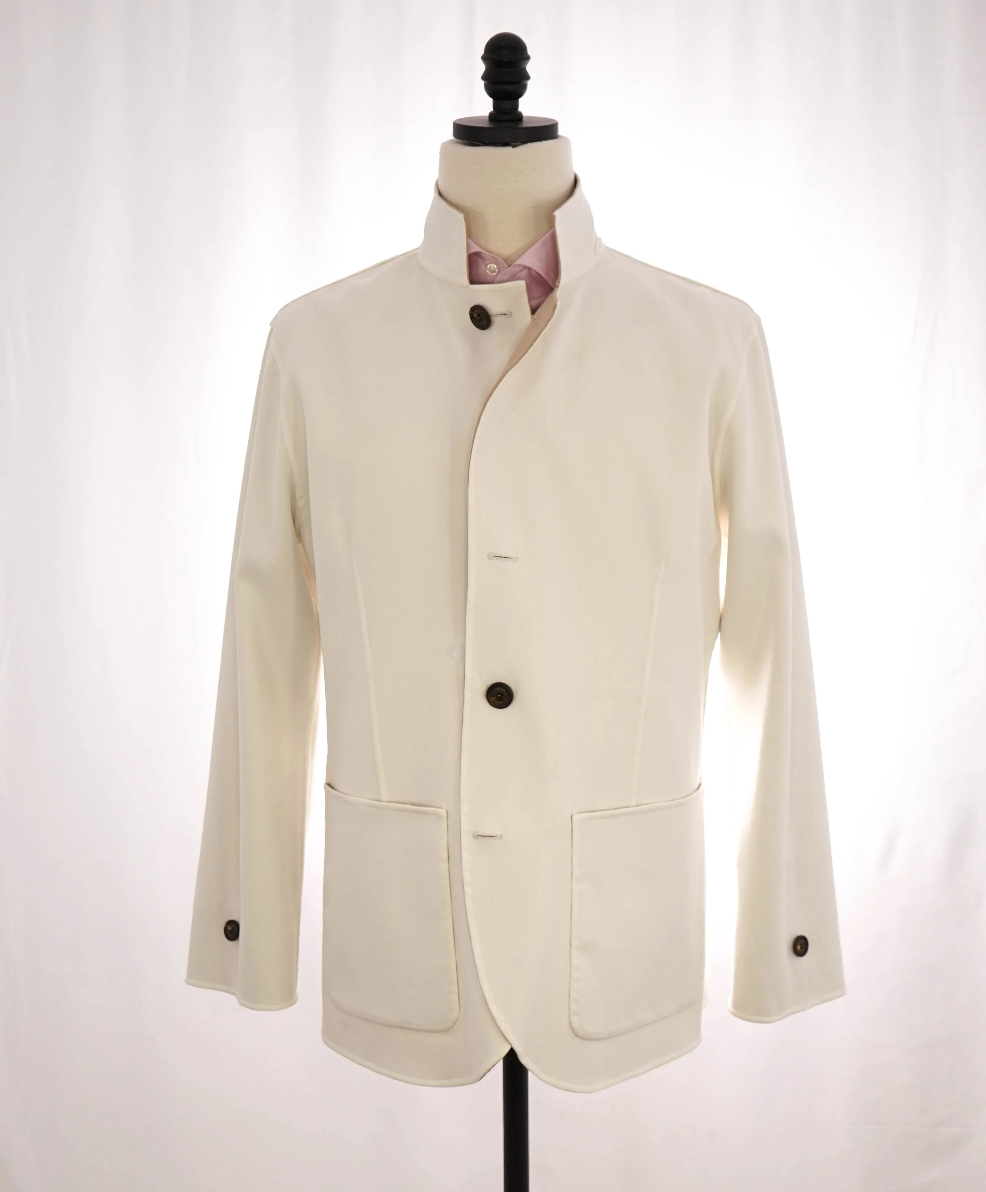 $2,645 ELEVENTY - Single-Breasted Reversible Cotton Blazer Coat- 40 (50EU)