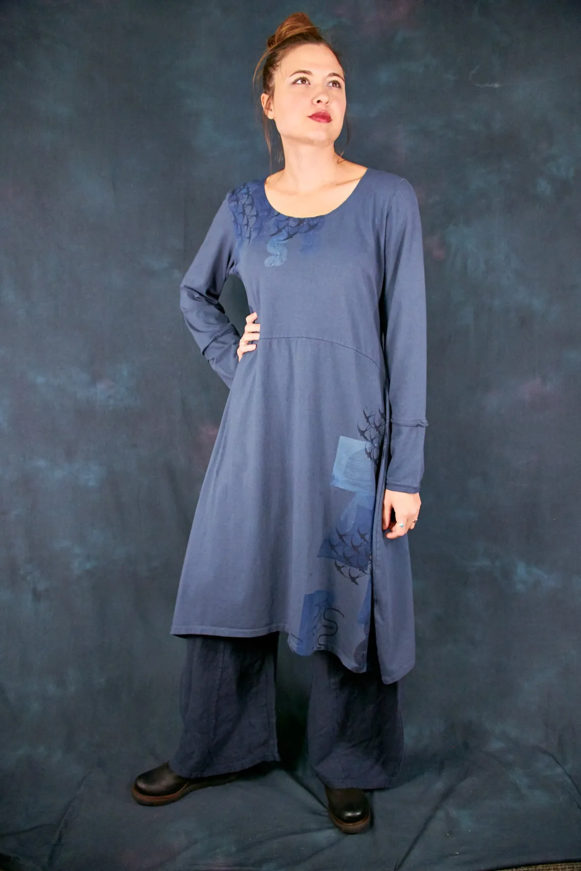 7230 Amelie Dress Antique Ink-P