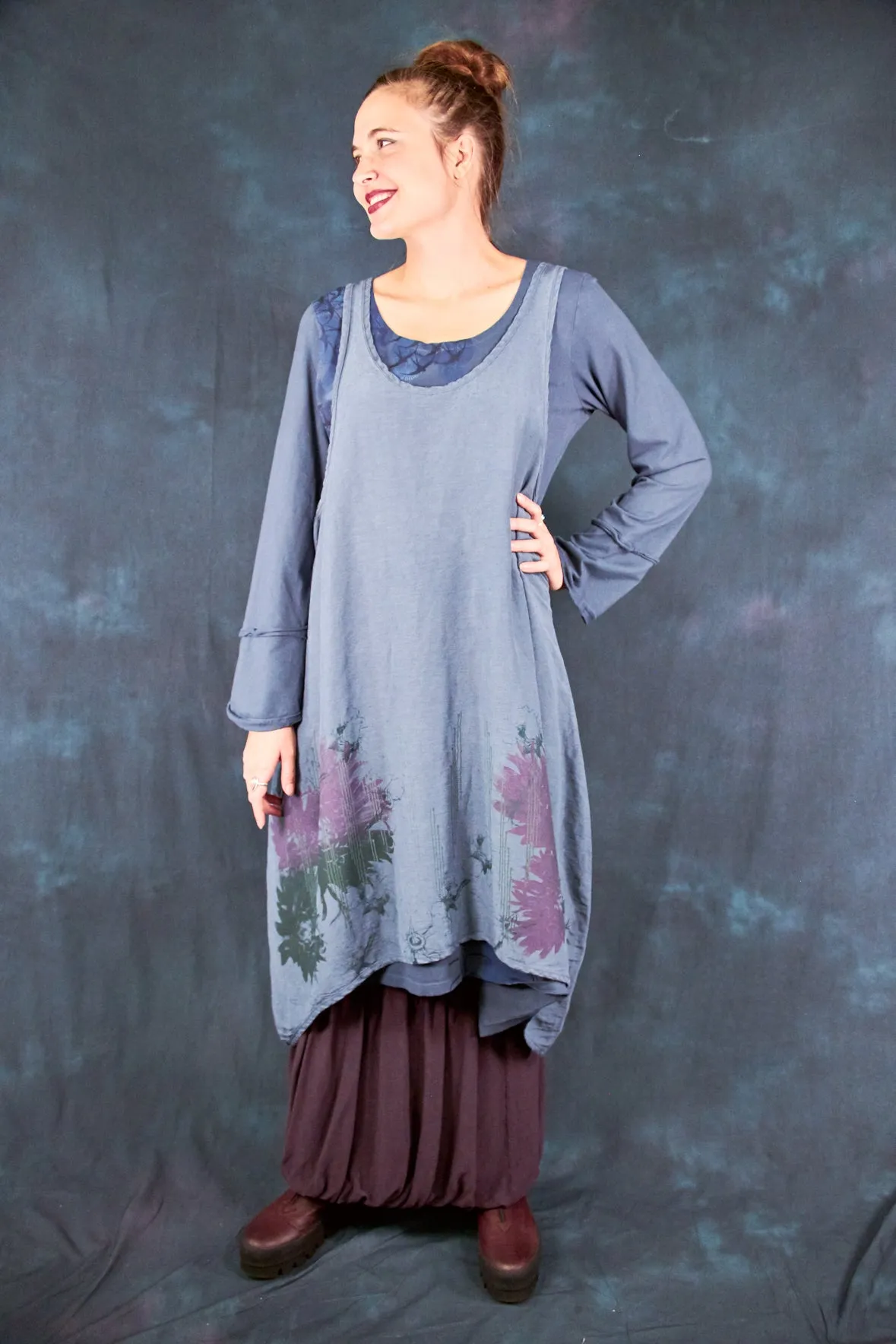 7230 Amelie Dress Antique Ink-P