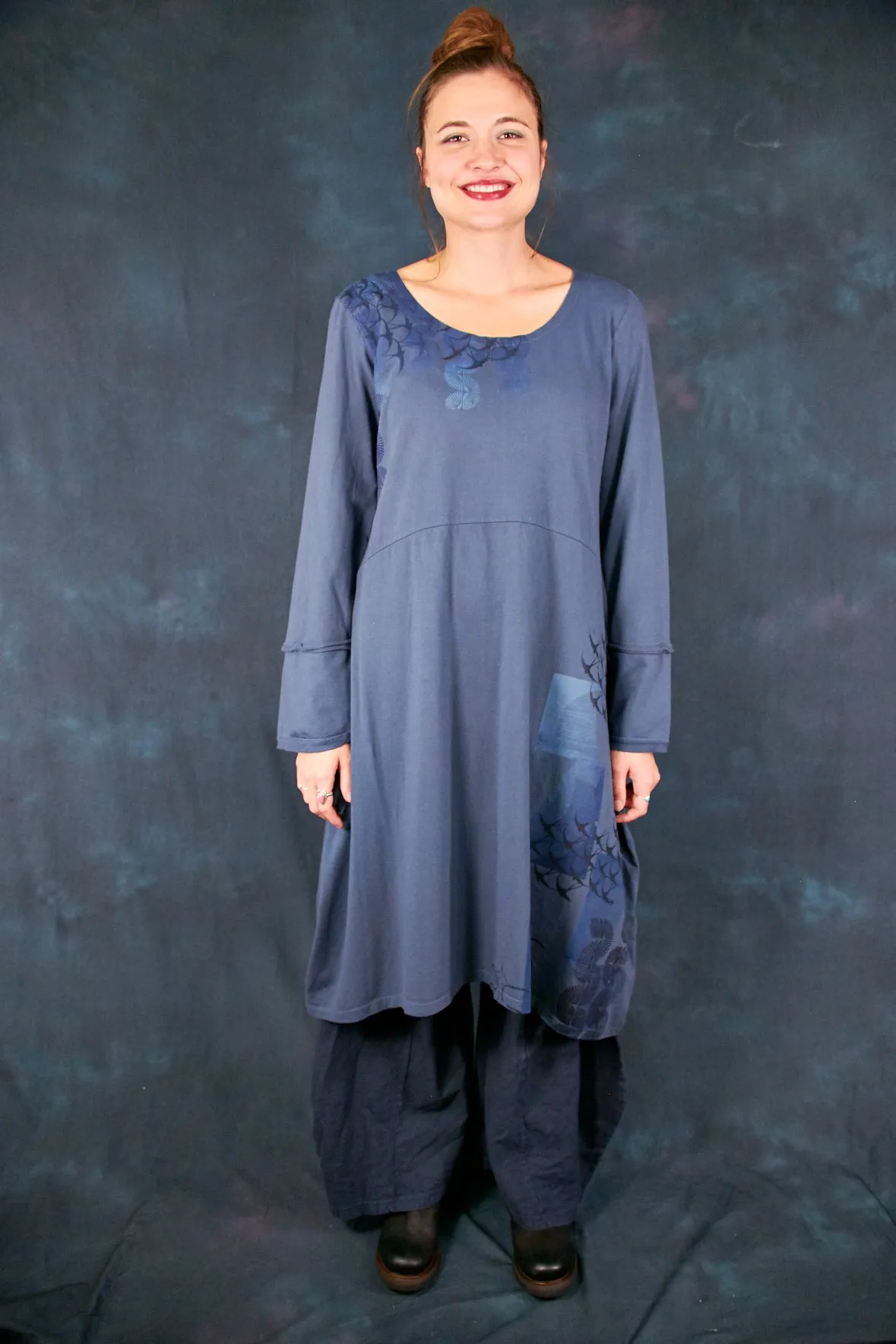 7230 Amelie Dress Antique Ink-P