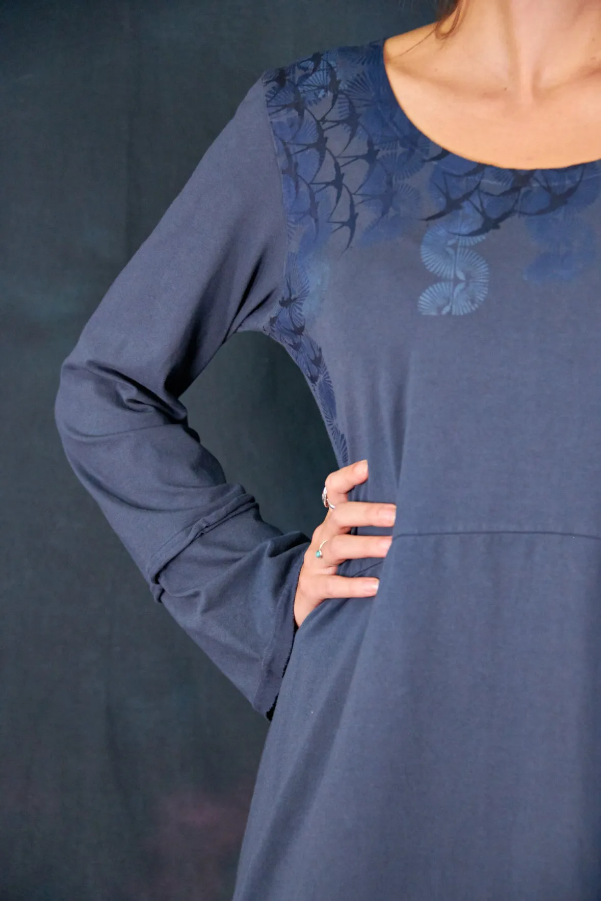 7230 Amelie Dress Antique Ink-P