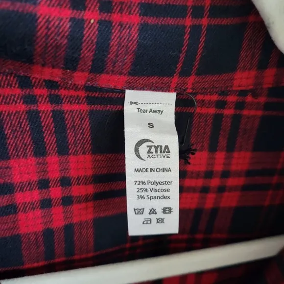 ΖΥΙA ACTIVE Red Lumberjill Shirt Jacket
