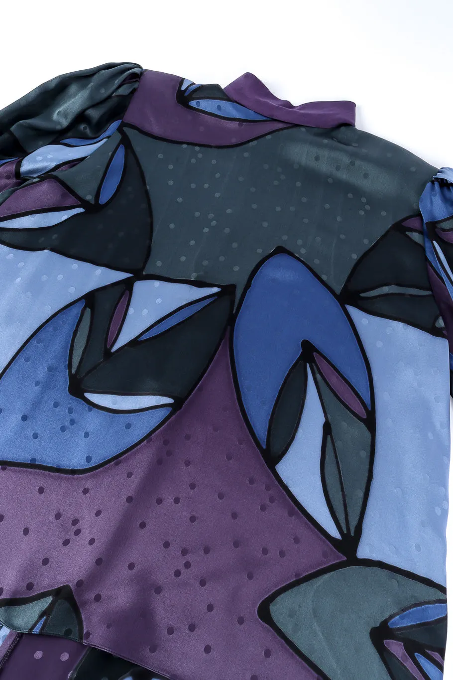Abstract Silk Parachute Blouse