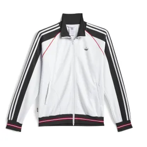 Adidas Tyshawn Track Jacket Crystal White / Black / Better Scarlet