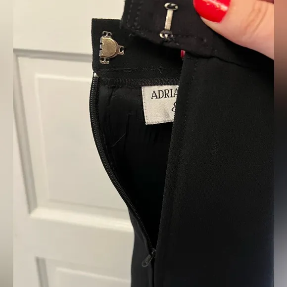 Adrianna Papell black evening skirt