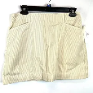 Adriano Goldschmied Women’s Bernadette Cream Vintage Straight Skirt Size 28