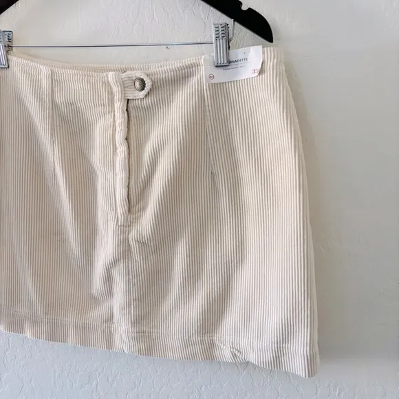 AG Adriano Goldschmied Women's Bernadette Vintage Straight Skirt Ivory Dust 32 R