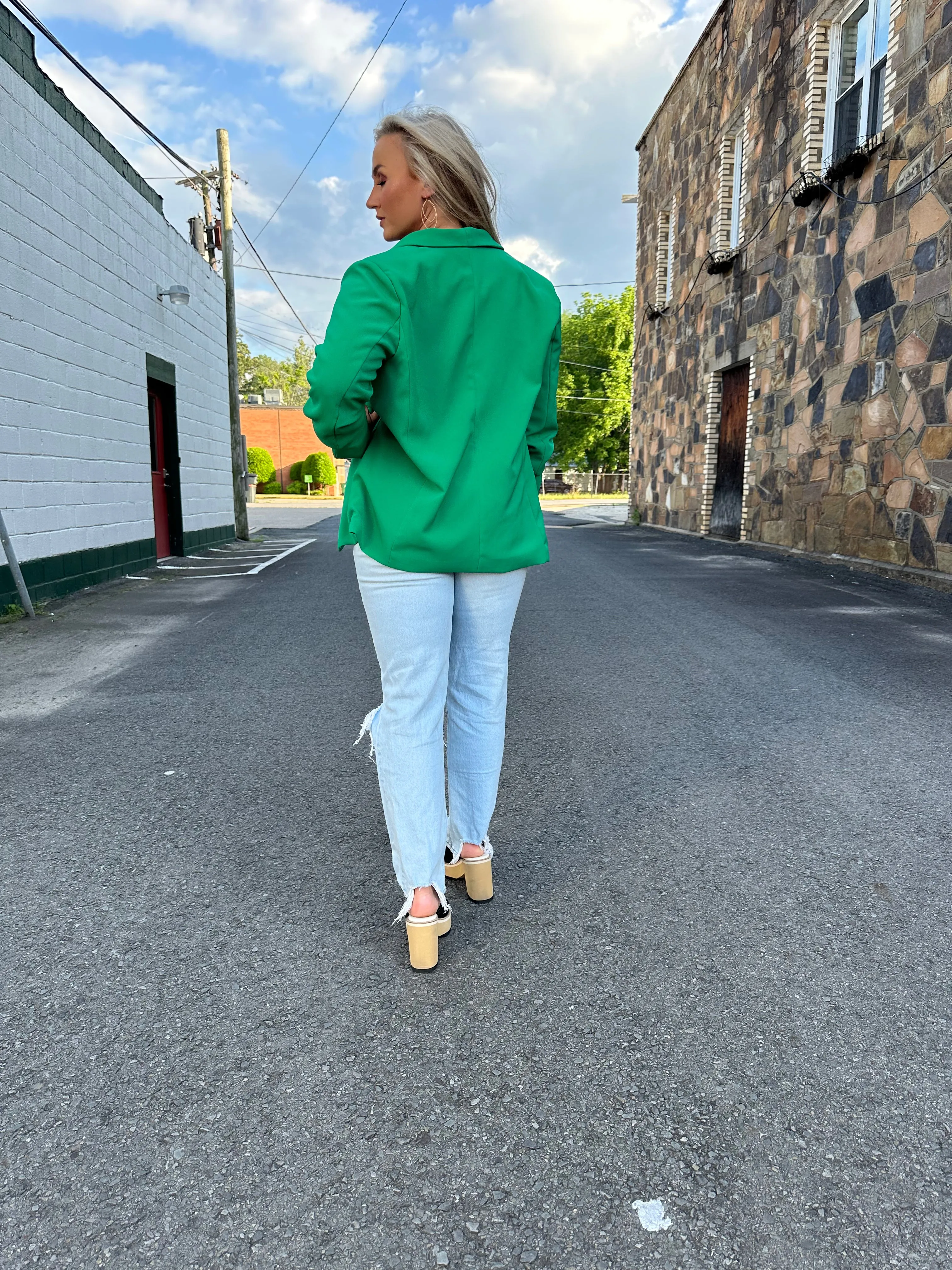 Allie Blazer- Emerald Green