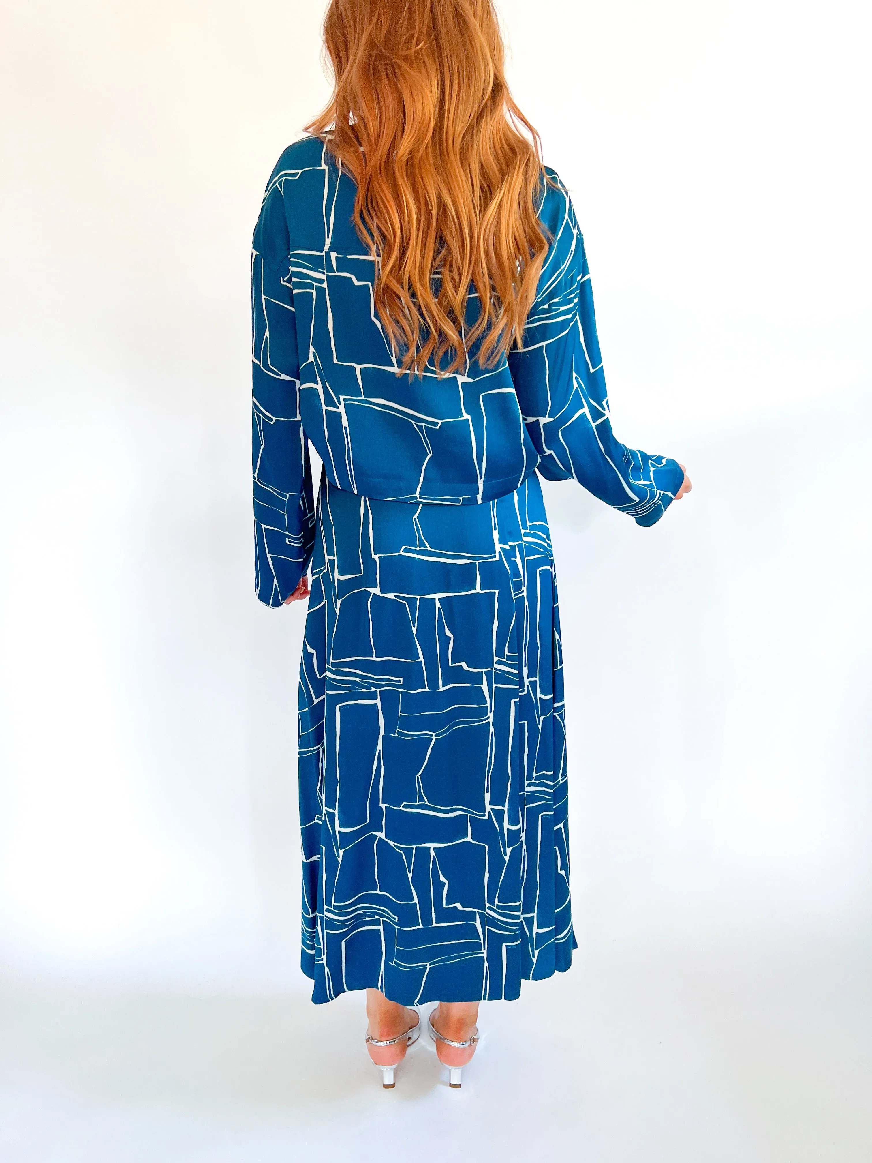 Anatolia Script Midi Skirt