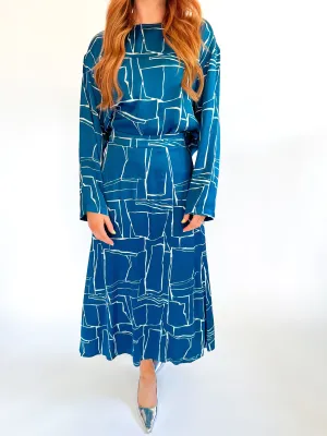 Anatolia Script Midi Skirt