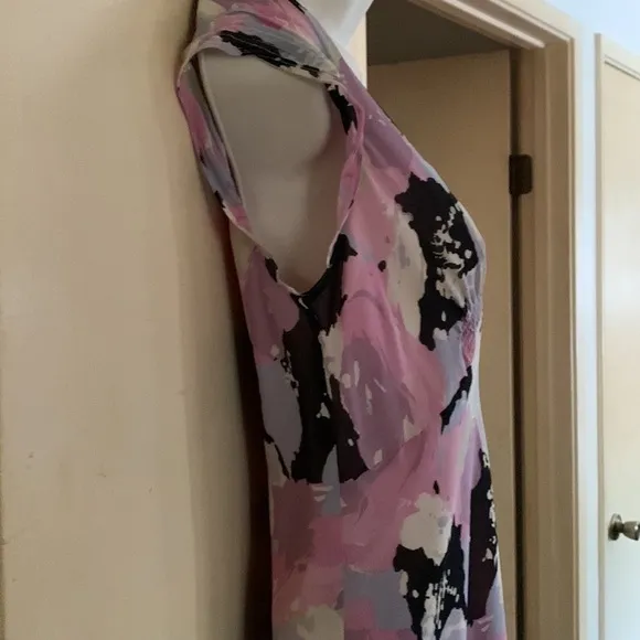 Ann Taylor pastel silk dress size 2P