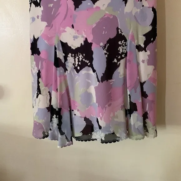 Ann Taylor pastel silk dress size 2P