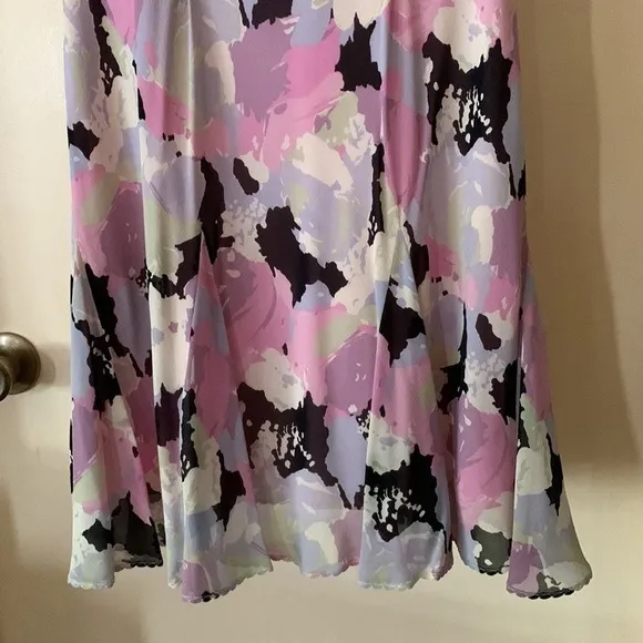 Ann Taylor pastel silk dress size 2P