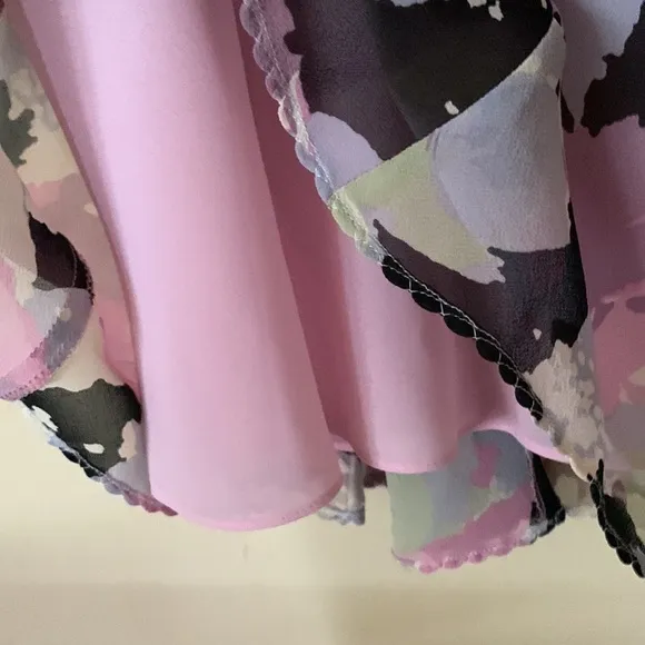 Ann Taylor pastel silk dress size 2P
