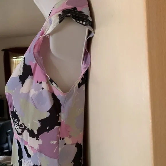 Ann Taylor pastel silk dress size 2P