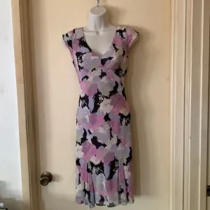 Ann Taylor pastel silk dress size 2P
