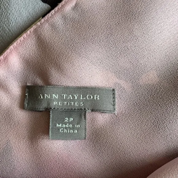 Ann Taylor pastel silk dress size 2P