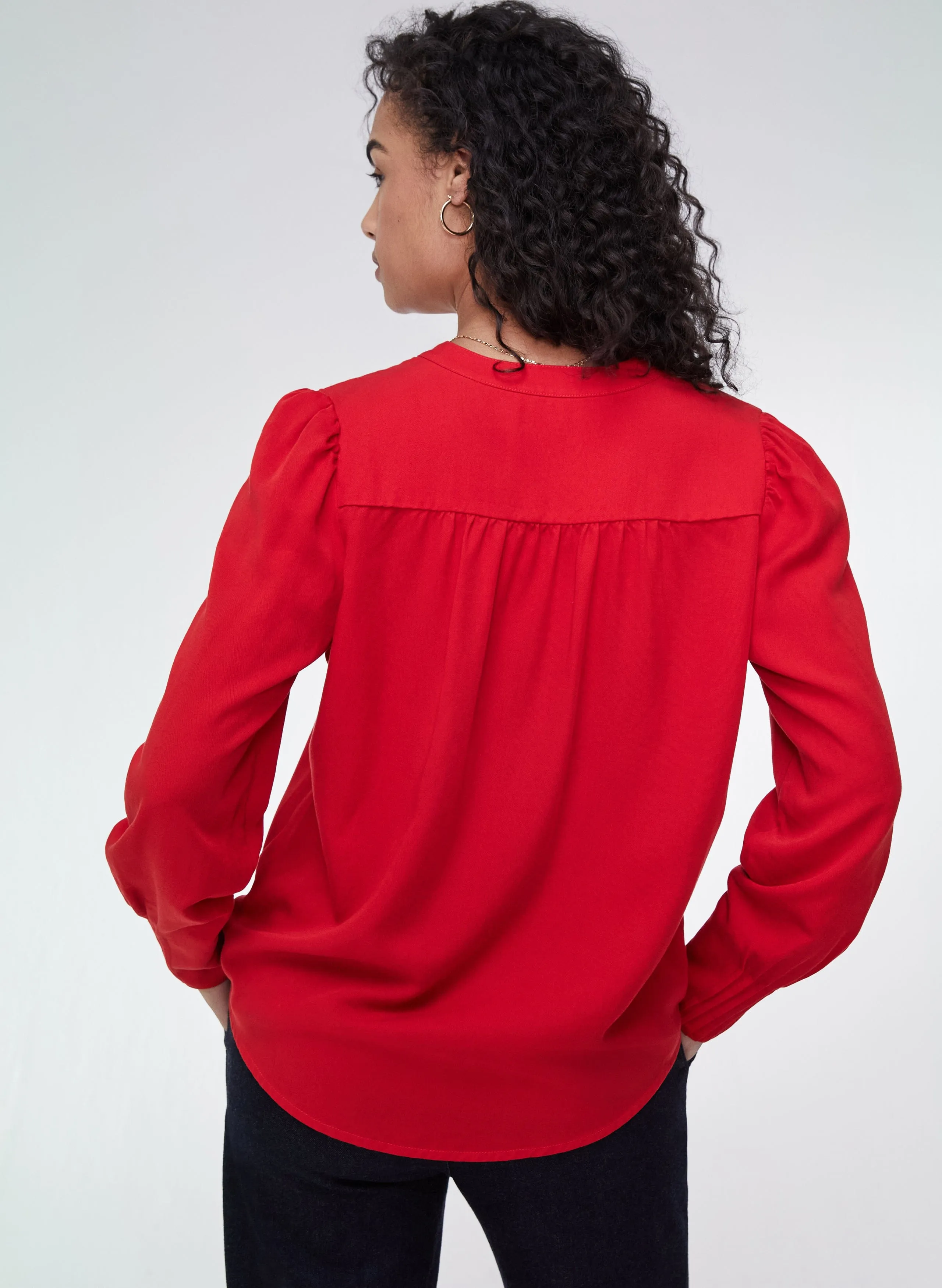 Annika TENCEL™ Blouse | Crimson Red