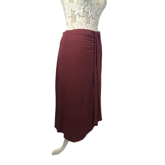 Anthropologie HD in Paris skirt in plum size XL