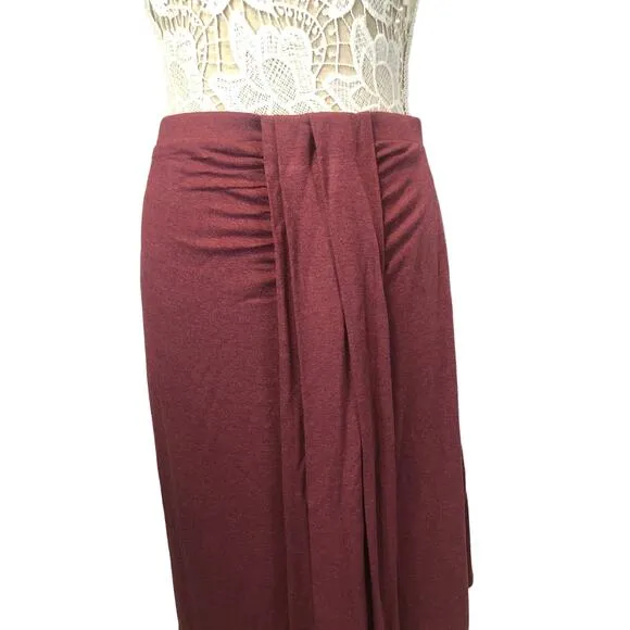 Anthropologie HD in Paris skirt in plum size XL