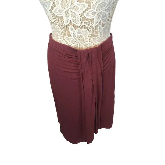 Anthropologie HD in Paris skirt in plum size XL