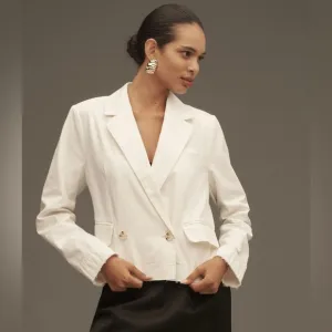 ANTHROPOLOGIE Pilcro Fray Hem Blazer