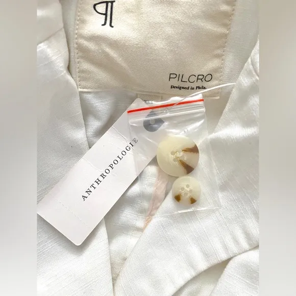 ANTHROPOLOGIE Pilcro Fray Hem Blazer