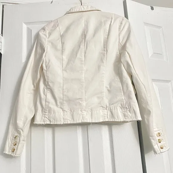 ANTHROPOLOGIE Pilcro Fray Hem Blazer
