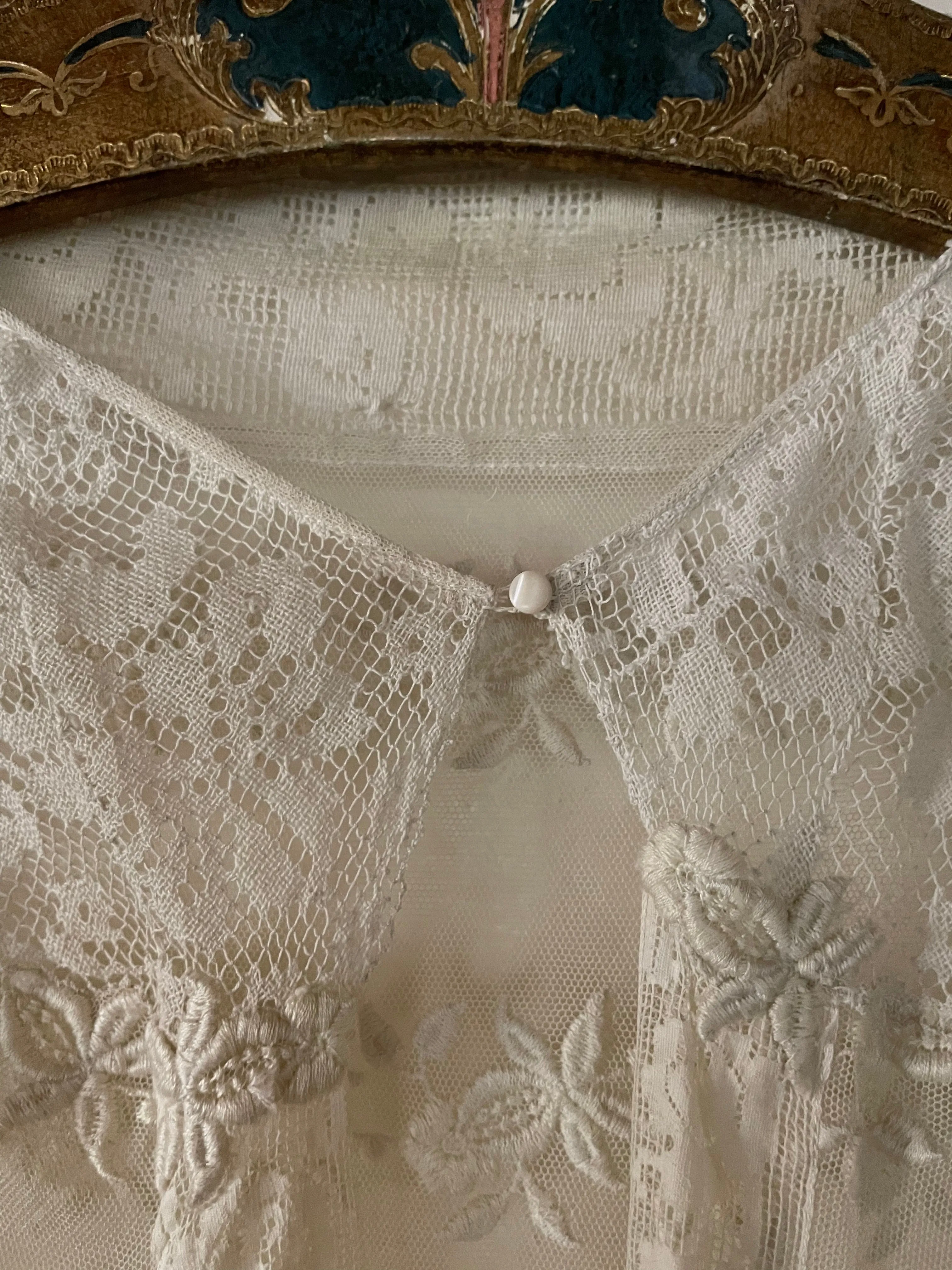 Antique Mixed Lace Blouse