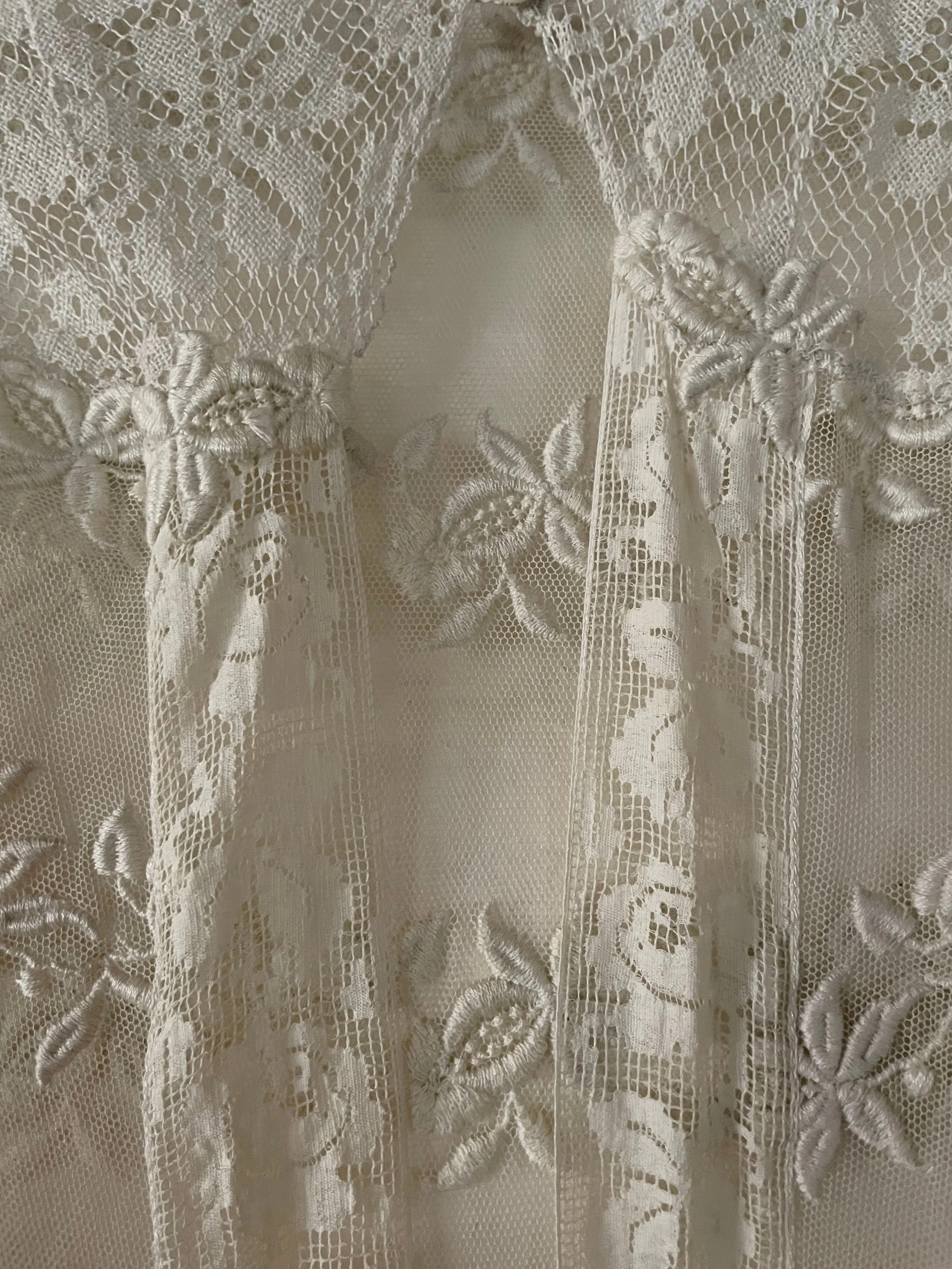 Antique Mixed Lace Blouse