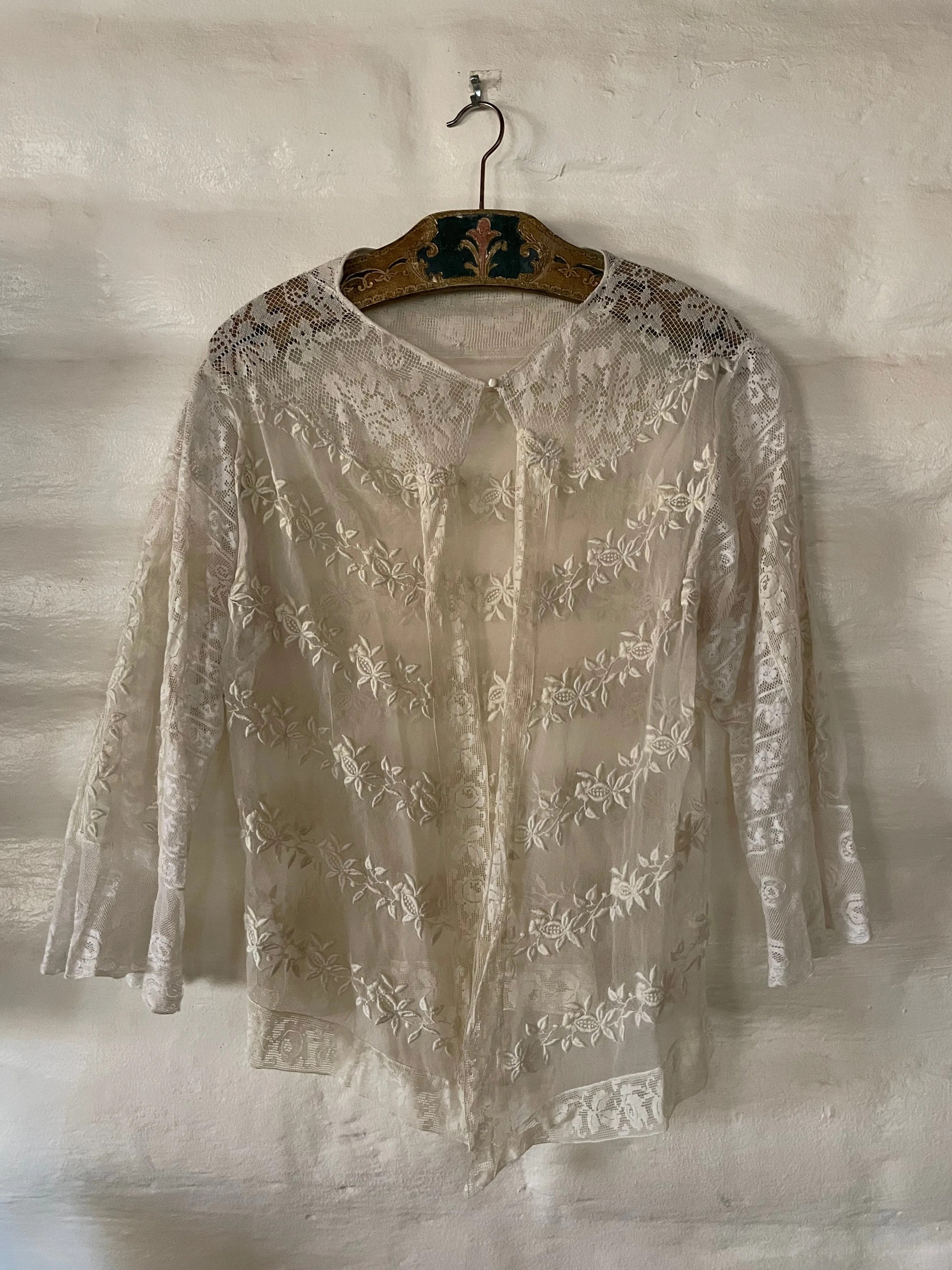 Antique Mixed Lace Blouse