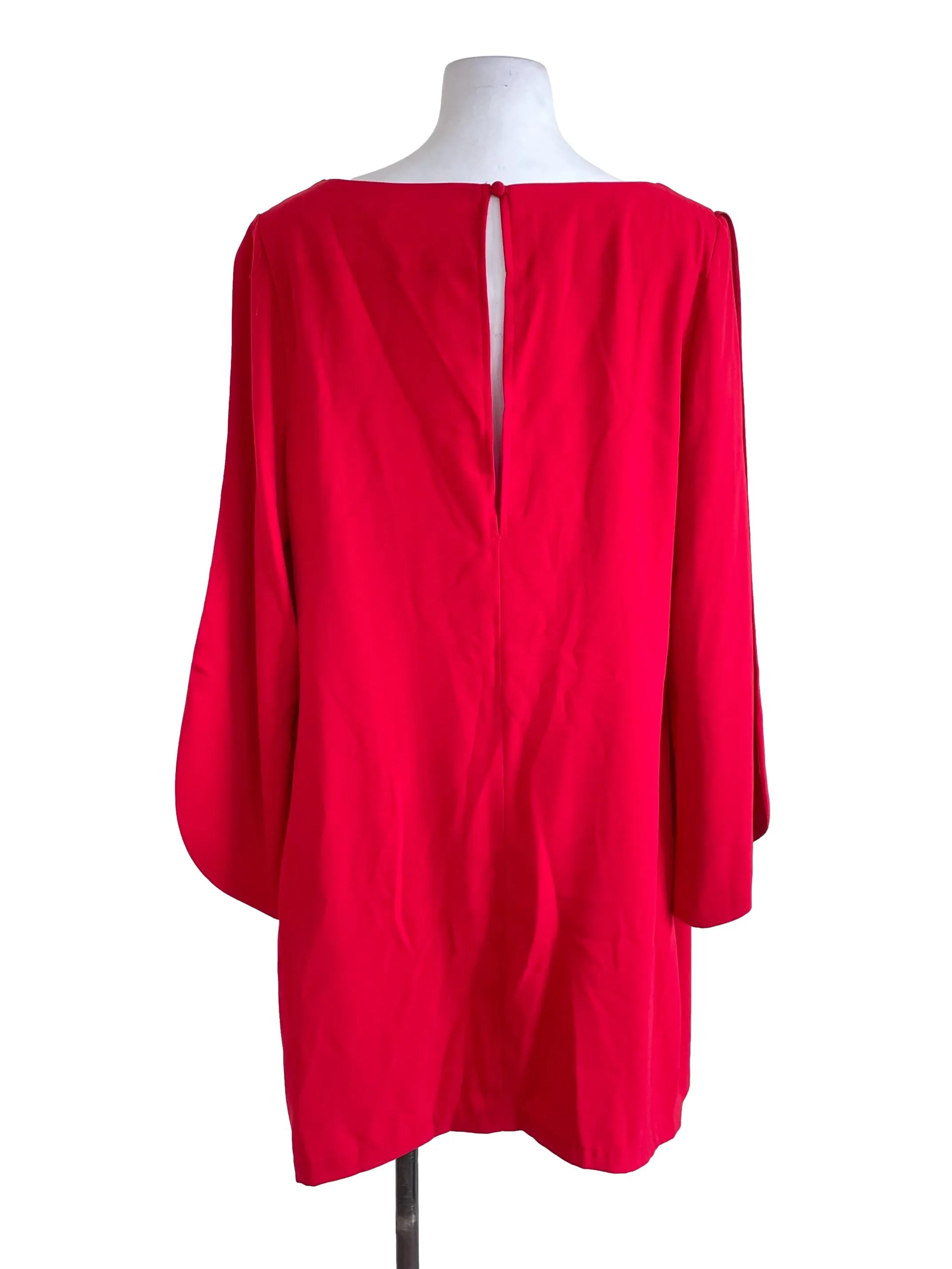 Apple Red Split Sleeves Dress