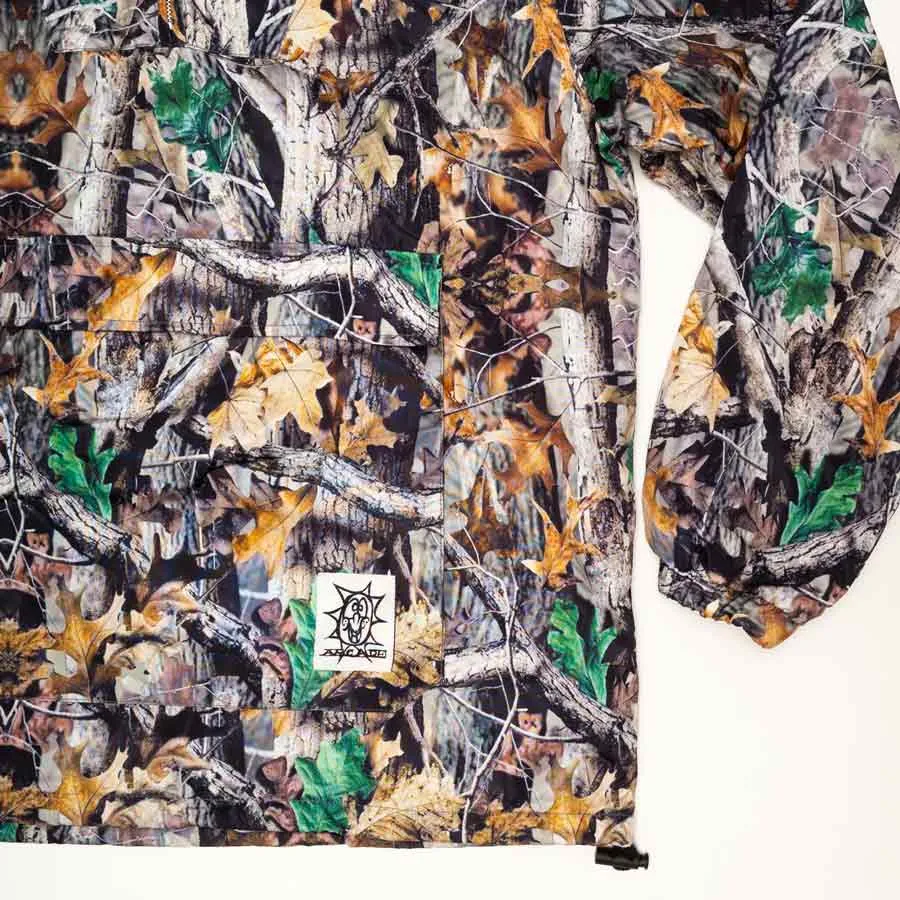 ARCADE TWO-TONE NYLON ANORAK - CAMO/PLAID