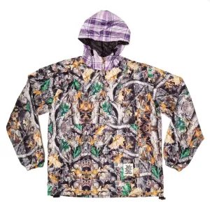 ARCADE TWO-TONE NYLON ANORAK - CAMO/PLAID