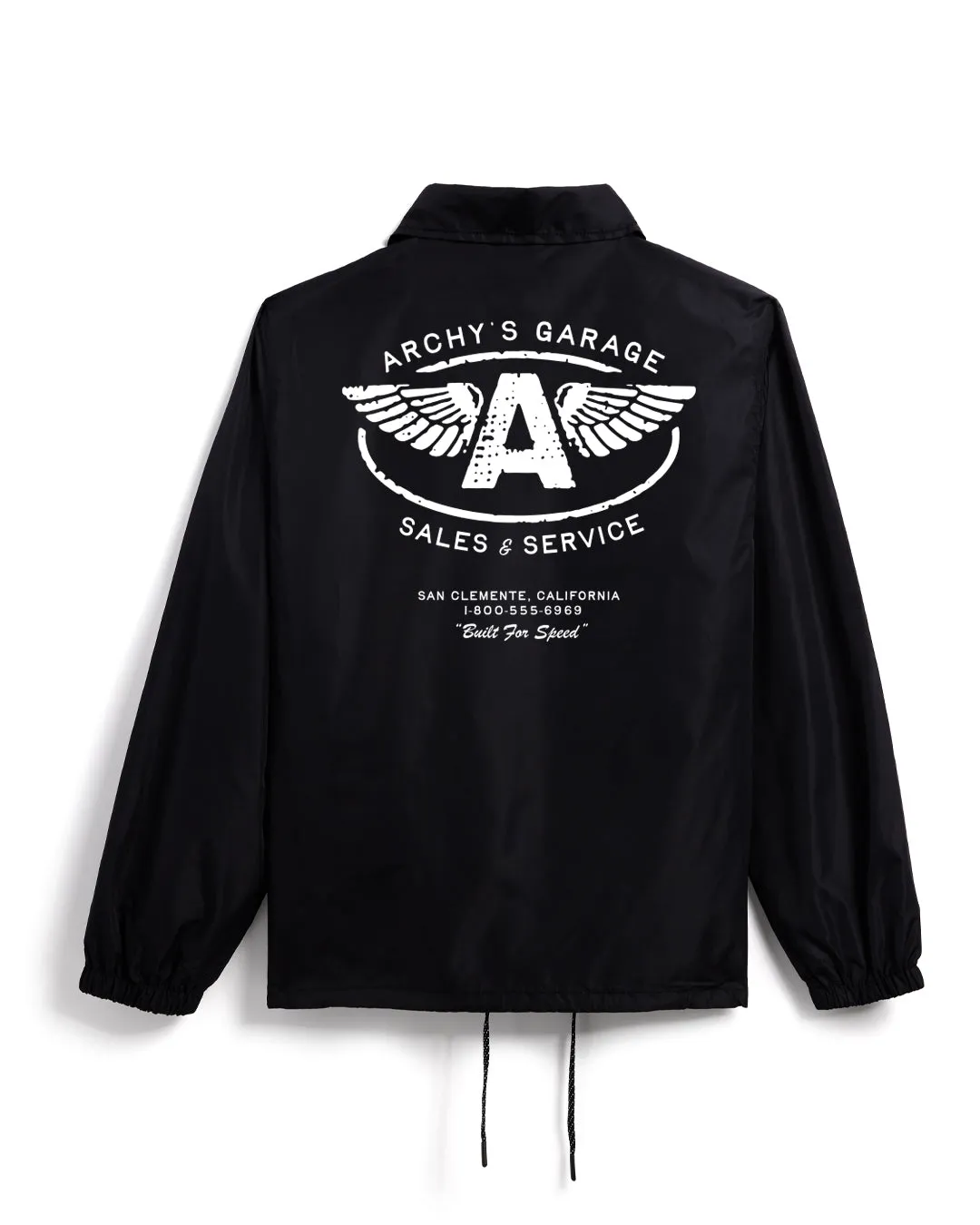 Archy's Garage Coach's Jacket - Black