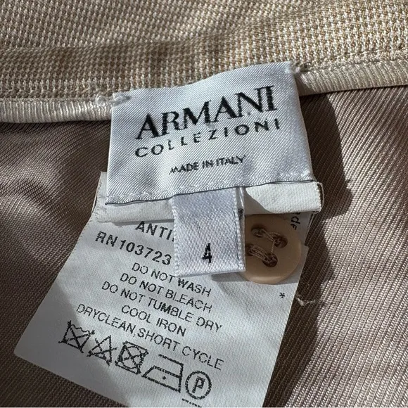 ARMANI Biege Straight Pencil Skirt