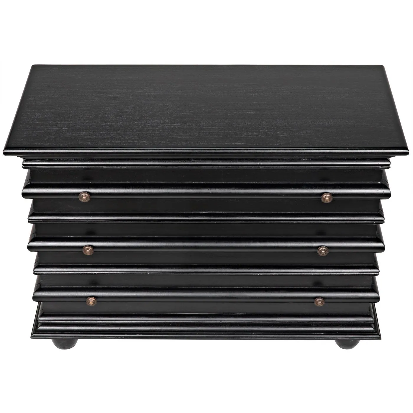 Ascona Small Chest, Hand Rubbed Black