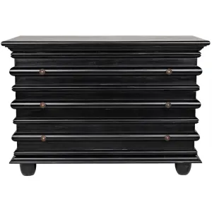 Ascona Small Chest, Hand Rubbed Black